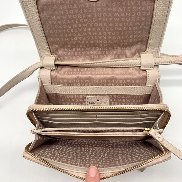 Kate Spade Chester Street Cement Leather Avie Crossbody - Picture 11 of 12